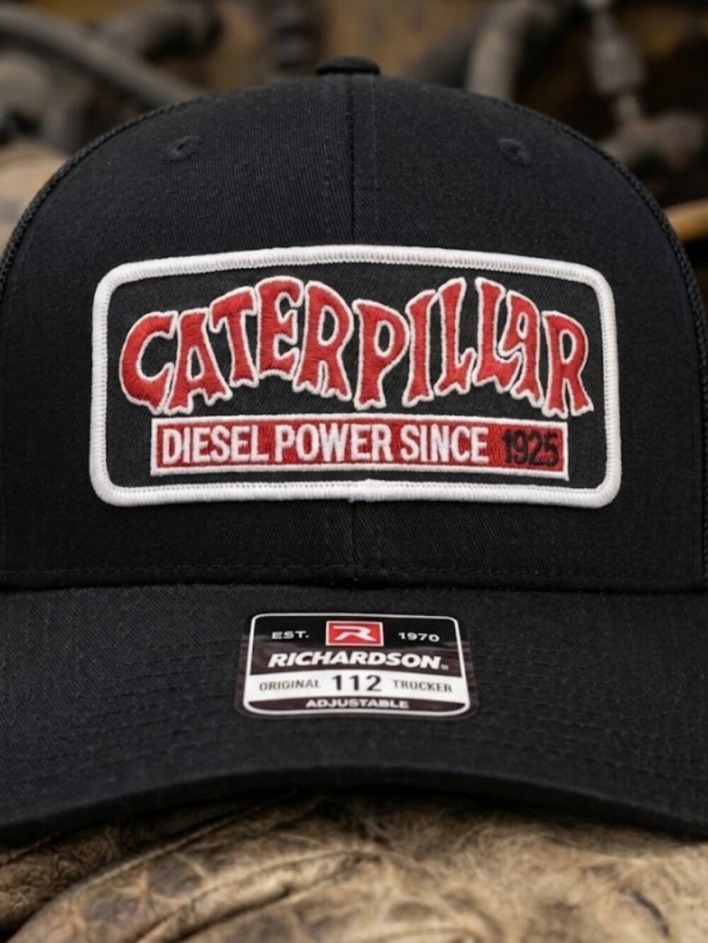 Retro Caterpillar Trucker Hat Vintage Cat Diesel Power Patch Richardson 112 New!